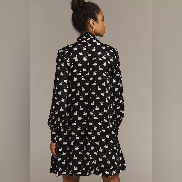 The Caroline Tie-Neck Mini Dress by Maeve - Picture 2 of 10